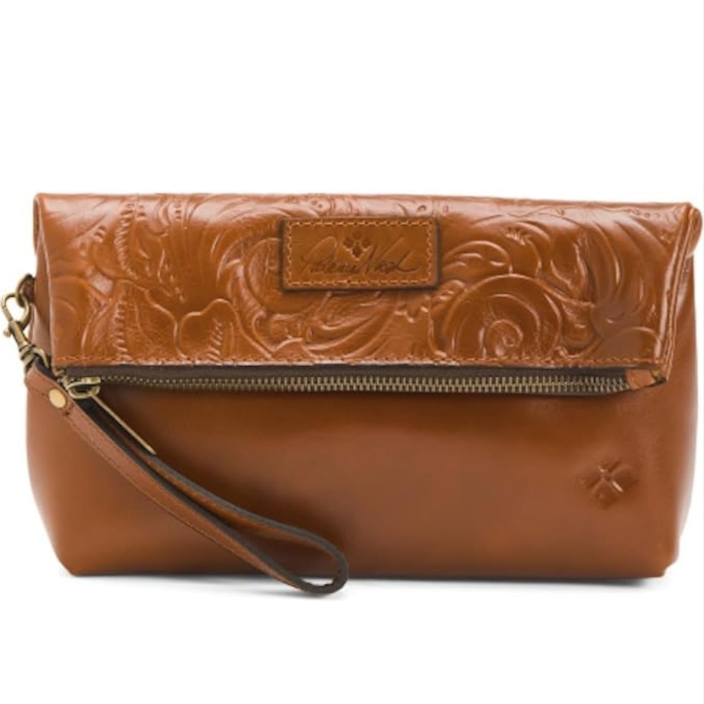 NWT Patricia Nash Leather Clutch